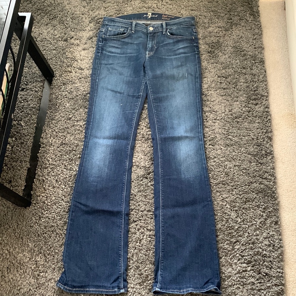 7 for all mankind high waist boot cut